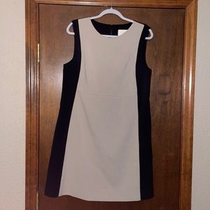 Kate Spade ♠️ color block Black and Tan dress